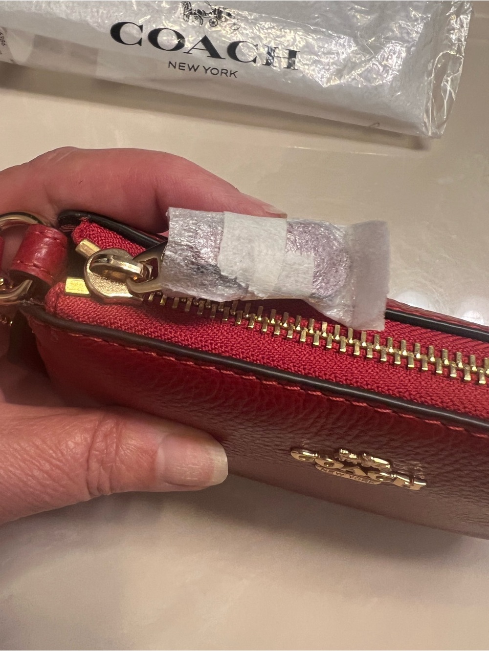 NWT Coach Nolita Pebbled Leather Wristlet - Picture 6 of 12